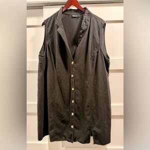 Sleeveless Black Vest Mini Dress